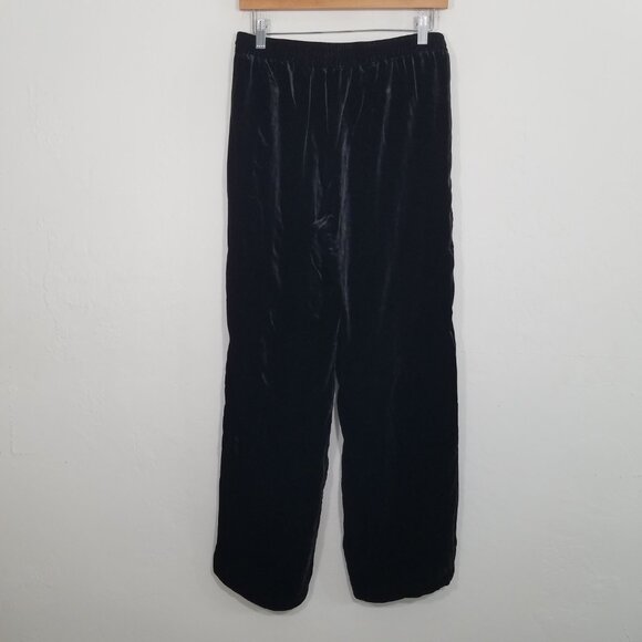 Johnny Was JADE Velvet Pull-On Pants Black Size S - Picture 5 of 7
